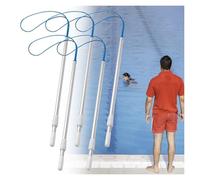 Gancho telescópico de rescate para piscina, poste extensible de rescate de agua para seguridad de emergencia, equipo de ahorro de vidas para piscinas, lagos, muelles, barcos, playas, 23 pies