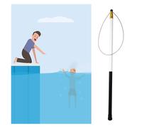 Gancho telescópico de seguridad para piscina, herramienta de rescate de fibra de vidrio que salva vidas, poste retráctil de 4 pies para prevención de ahogamientos, equipo de emergencia para nadadores