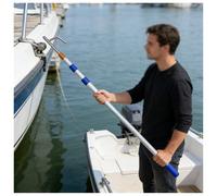 Gancho telescópico para barco, poste de empuje marino para rescatar, empujar, tirar, navegar