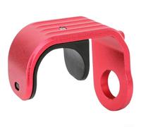 Gancho tipo E de aleación de aluminio para horquilla delantera de bicicleta plegable, mecanismo de bloqueo seguro para evitar que se extienda cuando está plegada (rojo)
