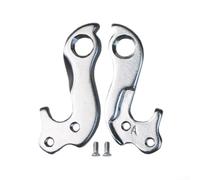 Gancho trasero para bicicleta de aleación de aluminio con tornillos, apto para Cube Axial SL Cross Agree GTC Litening y Lynskey Marcos plateado