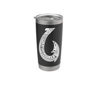 Gancho tribal hawaiano de las islas del Pacífico, diseño hawaiano Vaso térmico de acero inoxidable de doble pared