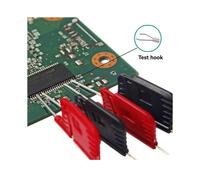 Gancho Universal para Pruebas de Chips, Pinza para Grabación de BIOS, Sin Soldadura, Cable DuPont, Doble Gancho, Pinza para Analizador Lógico de