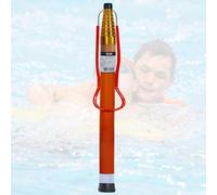 Gancho y poste para salvar vidas para piscina, poste de alcance reflectante resistente con construcción de fibra de vidrio, capacidad de carga de 120 kg para seguridad de emergencia en el agua