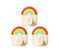 Ganchos adhesivos - 3 ganchos extraíbles - Percha para pared y ducha y baño y puerta y techo y cocina y llave y ventana y dormitorio y armario y toalla y ropa y mochila