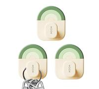 Ganchos adhesivos | 3 ganchos sin taladro - Percha para ducha, para pared y ducha y baño y puerta y techo y cocina y llave y ventana y dormitorio y armario y toalla y ropa y mochila