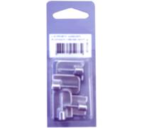 Ganchos Adhesivos Color Gris Aluminio para Barras de Cortina Extensibles