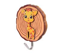 Ganchos adhesivos de pared - Ganchos de madera extraíbles, fuerte soporte de carga de 2,5 kg, no requiere taladrar, fácil de instalar, bolsas, ropa, sombreros, llaves, organiza el espacio elegante