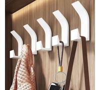 ganchos adhesivos de pared - perchero moderno de diseño blanco para baño. Etiqueta