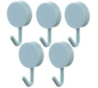 Ganchos adhesivos: paquete de 5 ganchos adhesivos fuertes, 1,97 x 1,18 pulgadas Llave para decoración de pared Juego de 5 | Soporte decorativo sin taladro, gancho para toallas, decoración del hogar