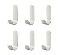 Ganchos Adhesivos para Pared, 6 Piezas Colgadores pared Adhesivos, Ganchos Adhesivos De Acero Inoxidable, Colgadores De Pared Adhesivos, Colgador Toalla Baño, Percha Adhesivas Sin Taladro