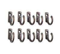 Ganchos adhesivos pequeños para colgar abrigos, toallas, paquete pequeño, gancho de pared, 10 agujeros, retro, herramientas y mejoras para el hogar (multicolor, talla única)