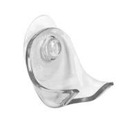 Ganchos adhesivos pequeños para colgar con ventosa, gancho transparente para afeitadora, extraíble y reutilizable, colgador de pared para baño (transparente) (gris, 2 5 x 4 6 cm)