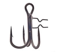 Ganchos agudos de pesca de acero endurecido con estructura reforzada, 3 veces más fuertes que el estándar, paquete de 5 para aparejos de señuelos (H-3/0#)