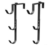 Ganchos Ajustables para Valla de Piscina Sin Taladrar(3 hooks 2PCS) | Instalación sin taladro, estructura en , para ajuste seguro, reubicación para fácil, sin daños