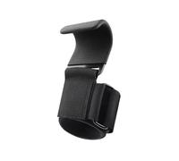 Ganchos antideslizantes for levantamiento de pesas, peso muerto, dominadas y ejercicios de fitness.(Black 2)