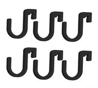 Ganchos compactos para paraguas de coche, paquete de 6 para fijación en el respaldo del asiento, ofrecen almacenamiento funcional sin alterar la estética del vehículo