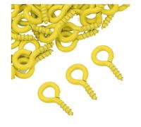 Ganchos con ojal de tornillo mini, Alfileres con ojales de tornillo Multicolor, ganchos, 8x4mm, 10x5mm, 100/200 Uds., accesorios joyería for bricolaje(Yellow,10x5mm- 200pcs)