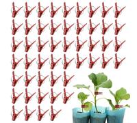 Ganchos de abrazadera para verduras, clips de sujeción de tomate, conectores de soporte de plantas para agricultura, paquete de 50 herramientas resistentes con bloqueo seguro, suministro de jardinería