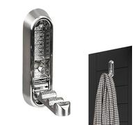 Ganchos de abrigo plegables, soporte de pared plegable - Perchas de bufandas - Plegable el soporte para auriculares de aleación de zinc