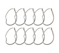 Ganchos de acero de alto carbono para aparejos locos sin malas hierbas, anchos para gusanos suaves, aparejo Neko Rig Bass Fishing Tackle Snag debajo del muelle, cubierta gruesa, plata, caja de 10