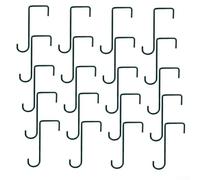 Ganchos de acero inoxidable para valla, soportes de jardín para colgar, no requiere perforación, ganchos de plantas para cenadores de madera de vinilo, 6 x 2 pulgadas, (verde)