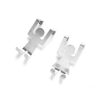 Ganchos de acero inoxidable sobre la puerta, 2 piezas de aleación para cajones de cocina y baño, toallas colgantes, guantes, bolsas y artículos para el hogar