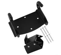 Ganchos de almacenamiento de carretilla con resorte resistentes para garaje y cobertizo, construcción de acero con acabado a prueba de óxido y almohadillas de silicona