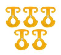 Ganchos de Anillo en T, Hebilla de Cuerda para Acampar, Ultraligero, Fuerte, autobloqueo, Accesorio de Tienda de campaña de aleación de Aluminio para Acampar y Hacer Senderismo al (Oro)