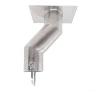 Ganchos de cadena de lluvia, adaptador de canalón de cadena de lluvia de acero inoxidable con diseño compensado para instalación de cadena de lluvia al aire libre, control de agua mejorado al aire