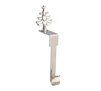 Ganchos de calcetín para repisa, árbol de Navidad, copo de nieve, alce, juego de agarres de metal, fuerte capacidad de carga, soporte de guirnalda de mantel de vacaciones para cuerdas de luz