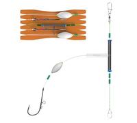 Ganchos de camarones, gancho caminante gambas - Carrier de acero de carbono | Accesorios de pesca de gancho de camarón brillantes para agua dulce y salada, con líneas y líneas