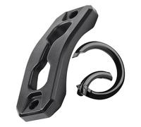 Ganchos de camping | Gancho portátil de 13 mm | Ganchos resistentes a la intemperie para camping y senderismo | 5,6 x 2,2 cm negro, nailon y zinclegation, no slip, ideal para los estruos