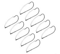 Ganchos de cebo sin malas hierbas, 10 piezas de acero inoxidable para uso de aparejos locos para uso de lubina en aguas densas de vegetación o obstrucción inferior (2/0#)