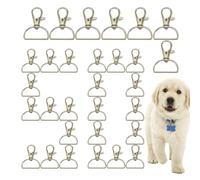 Ganchos de cierre giratorios, clips de gatillo de precisión, juego de 50 piezas para una fijación segura, accesorios de metal resistente, suministros de manualidades de joyería, accesorios para cordón