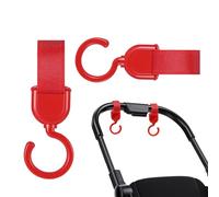 Ganchos De Cochecito - Gancho Organizador Giratorio, Percha De Elegante, Gancho Mamá | Práctico Accesorio De Correa Versátil, Cost De Gancho Ligero Uso Del Carrito De Compras