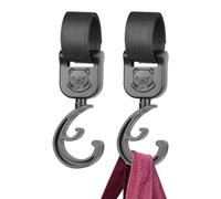 Ganchos de cochecito múltiples para bolsas,Organizador de ganchillo de oso de dibujos animados dedicado al cochecito - Carteras de viaje para silla de ruedas,destinado a viajes de compras playa