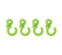 Ganchos de cola de mono de goma suave para arco compuesto, amortiguador de reducción de ruido con cuerda de silicona, accesorios para caza y práctica de objetivo (4 unidades, verde)
