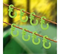 Ganchos de cola de mono de goma suave para arco compuesto, amortiguador de reducción de ruido con cuerda de silicona, accesorios para caza y práctica de objetivo (8 unidades, verde)