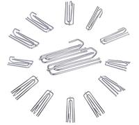 Ganchos de cortina de acero inoxidable, 50 unidades, plisados transversales, 4 puntas, ganchos plisados para cortinas, ganchos de cortina para cortinas transversales, ganchos de cortina (plateado,