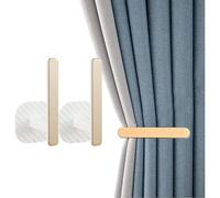 Ganchos de cortina de plástico ABS en forma de L, 2 unidades, para cortinas, toallas y luz para colgar en espacios domésticos