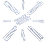 Ganchos de cortina plisados, 50 unidades, ganchos plisados transversales de 4 puntas, ganchos de cortina para cortinas, ganchos de cortina para cortinas transversales, ganchos de cortina (blanco, 50