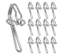 Ganchos de cortina resistentes, 100 ganchos de metal para cortinas plisadas, cortina de ventana