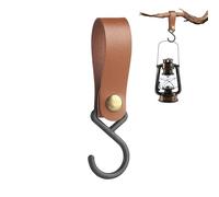 Ganchos de cuero, gancho de almacenamiento multiusos | Ganchos en forma de S para camping, percha de cochecito, cuero para abrigo, toalla, cocina, baño, coche