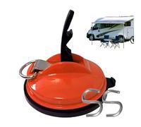 Ganchos de de alto rendimiento - Correas tensoras de camping con ganchos de seguridad | Correas de amarre sin taladrar | Anclaje de succión para toldos de autocaravanas y furgonetas, trampas