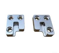 Ganchos de dispositivo de caída lenta para tapa de piano, ganchos de caída lenta de piano, piezas de reparación de aluminio plateado para control de tapa de teclado occidental, fácil instalación