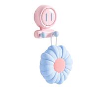 Ganchos de ducha con divertidos de doble extremo, sin taladro | Ganchos de pared para ducha, soporte para cepillo para diadema, lazos para el pelo, esponja, luffa, sala de estar, dormitorio