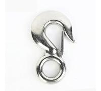 Ganchos de elevación, Gancho de Carga Acero Inoxidable con Cadena elevación, Anillo Giratorio y Garra Bloqueo, Trabajo(1.5t)