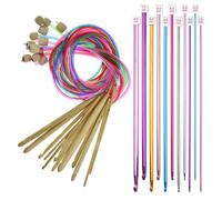 Ganchos de ganchillo tunecinos | Juego de agujas de tejer coloridas, suaves y exquisitos ganchos de ganchillo largos afganos, herramienta de tejer para alfombras, bufandas, sombreros, mantas