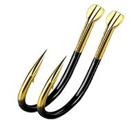 Ganchos de Gusano 20pcs Titanio aleación de Pesca Gancho de Pesca de Agua Dulce Agua Salada Cebo Gancho Agudo Gancho Cebo Pesca Tackle Tackle Accesorios Barb Anzuelos de Pesca Surtidos (Color : 20pcs
